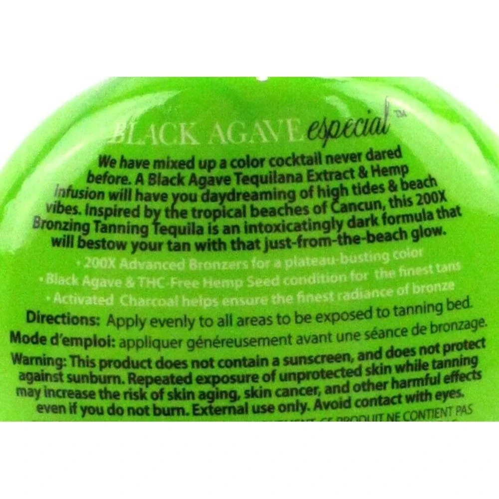 Black Agave Especial‎ Brown Sugar Tanning Bed Lotion 7.5 oz 200X Dark Bronzing